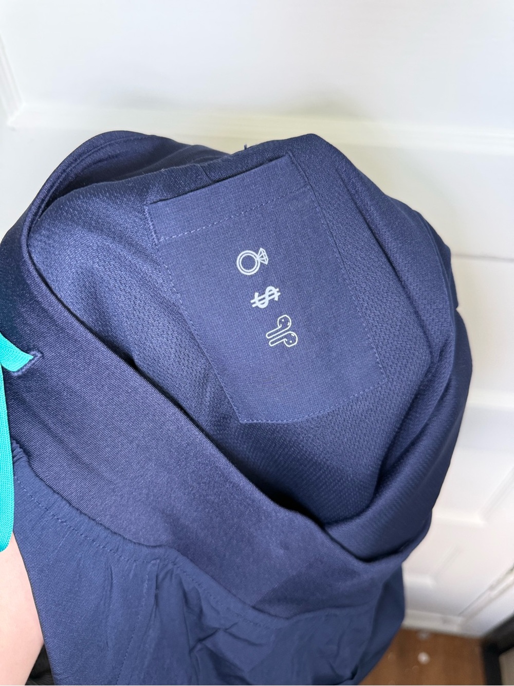 Figs Zamora Lined Navy Blue Women's Jogger Scrub Pants Technical Collection Sz S - Picture 12 of 13